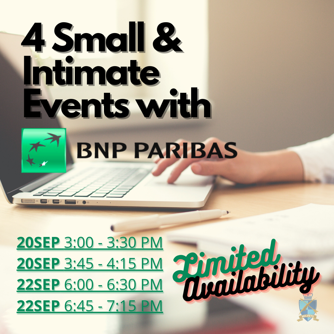 4 Small & Intimate Events with BNP Paribas 4 Small & Intimate Events with BNP Paribas